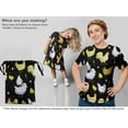 thumbnail image 6 of oneOone Cotton Jersey Black Fabric Hen Fabric For Sewing Printed Craft Fabric By The Yard 58 Inch Wide-9W, 6 of 6