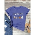 thumbnail image 7 of ZXSXSY Cute Cat Shirts for Women Graphic Tee Crew Neck Short Sleeve T-Shirts, 7 of 7