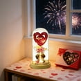 thumbnail image 6 of Valentines Day Heart-shaped Preserved Flower Night Light - Decorations 2026 & Valentine's Day Gifting, Decorative Table Lamp for Restaurant/Bedroom/Bar, for Women on Anniversary, 4.33*8.66in, B, 6 of 6