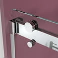 thumbnail image 4 of 66 in. W x 76 in. H Double Sliding Frameless Shower Enclosure With Clear Glass in Chrome, 4 of 5