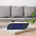 thumbnail image 4 of Reloj despertador de escritorio LED digital Pantalla de 24 tiempo tiempo de tiempo de tiempo de USB / alimentado modos de repetición Dormitorio Sala de Luz azul blanca Macarena Despertador digital, 4 of 8