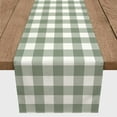 thumbnail image 3 of Creative Products Buffalo Check Sage Green 16x72 Poly Twill Table Runner, 3 of 3