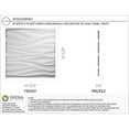 thumbnail image 2 of Ekena Millwork 19 5/8"W x 19 5/8"H Ripple EnduraWall Decorative 3D Wall Panel, White, (50-Pack for 133.73 Sq. Ft.), 2 of 12
