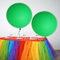 thumbnail image 2 of Efavormart 2 Pack 32" Extra Large Green Round Latex Balloons Air Helium Balloons Party Balloons, 2 of 10