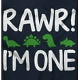 thumbnail image 2 of Rawr I'm One Little Dinosaur Birthday Romper Boys or Girls Infant Baby Brisco Brands 6M, 2 of 6