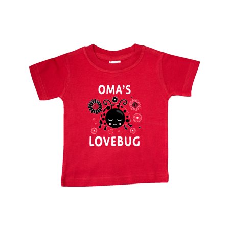 

Inktastic Valentine s Day Oma s Lovebug Gift Baby Boy or Baby Girl T-Shirt