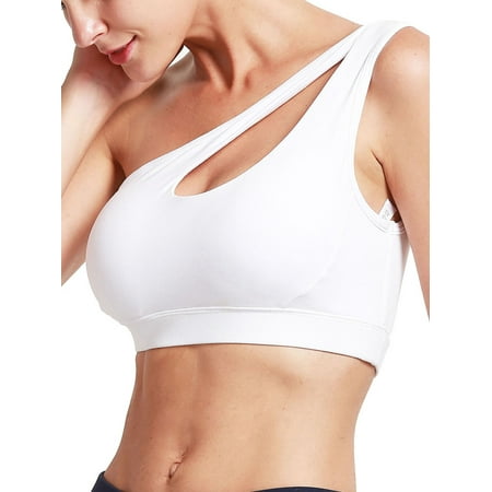 FANNYC Sports Bra for Women Middle Impact Support Wirefree Yoga Bra Sexy Backless Lingerie Bra Top Fitness Excercise Running Tank Top with Removable Pads