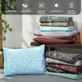 thumbnail image 5 of Superior Cotton Blend Woven Jacquard Vintage Medallion Bedspread Set 3-Pieces, Queen, Aqua, 5 of 7