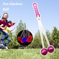 thumbnail image 5 of Pelota Pro-Clackers Pelota Pro-Clackers Clacker Ball Juguetes para niños y adultos (rosa con luz), 5 of 5