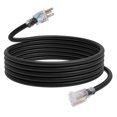 thumbnail image 1 of Cable de extensión para exteriores EP, 15 pies, 12/3, SJTW, resistente, negro, 1 of 7