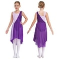 thumbnail image 3 of Oyolan Robe de Ballet Sans Manches à Sequins Scintillants pour Filles Vêtements de Danse Performance Violet 10, 3 of 7
