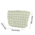 thumbnail image 3 of PONPRNGY Quilted Makeup Bag with Handle Detachable Cute Puffy Cosmetic Bag for Women, Small Toiletry Zipper Make Up Pouch, Checkered Quilt Clutch Bag Travel Storage Pouches Case, 3 of 6