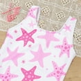 thumbnail image 4 of HAYIMI Child Swimwear Girls Swimsuit With Flower Print Cute Tankini For Beach Pool Swimming Sun Comfortable Stretch Fabric Relaxed Fit Summer Kids Bathing Suit, 4 of 8