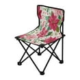 thumbnail image 2 of 600D Oxford Camping Chair Portable Foldable Chair Supports 220 lbs for Picnic, Fishing, Backpacking Red Flowers and Leaves, 2 of 8