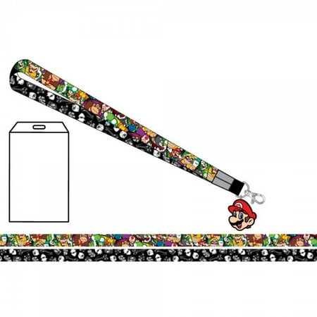 Lanyard - Nintendo - Super Mario Multi Character New Toys Licensed