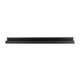 thumbnail image 2 of Kate and Laurel Levie Wood Floating Wall Shelf Picture Frame Holder Ledge, Black, 2 of 10