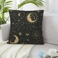 thumbnail image 6 of ZICANCN Stars Magic Space Galaxy Throw Pillow Covers, Bed Couch Sofa Knit Decorative Pillow Covers for Living Room Farmhouse, 16"x16", 6 of 8