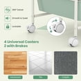 thumbnail image 4 of GVN 12-Drawer Utility Rolling Cart Multi-Use Storage Organizer with Removable Drawers Flexible Wheels for Home Office Bathroom Craft Room Storage, Macaron, 4 of 4