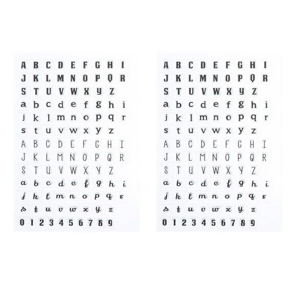Alphabet clear stamp 2pcs Small Alphabet Clear Stamp for Cards Making Decoration and Scrapbook