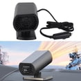 thumbnail image 6 of Samovi Portable Heater for Car, Car Heater Fan, 120W 12V Car Heater Defroster, 360° Rotation Base, 2 in 1 Heating/Natural Wind Function, for Winter Driving, Plugs into Cigarette Lighter (Black), 6 of 8
