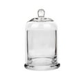 thumbnail image 5 of Menolana Cloche Glass Dome Candle Holder Glass Cloche Dome with Base Tabletop Display Case with Top Handle for Snack Nuts Fairy Lights clear, 5 of 8