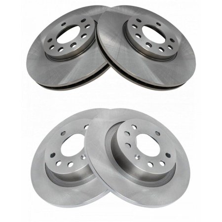 Front & Rear Disc Brake Rotor Kit For 06-10 Saab 9-3 2.0T 03-05 Saab 9-3 Linear