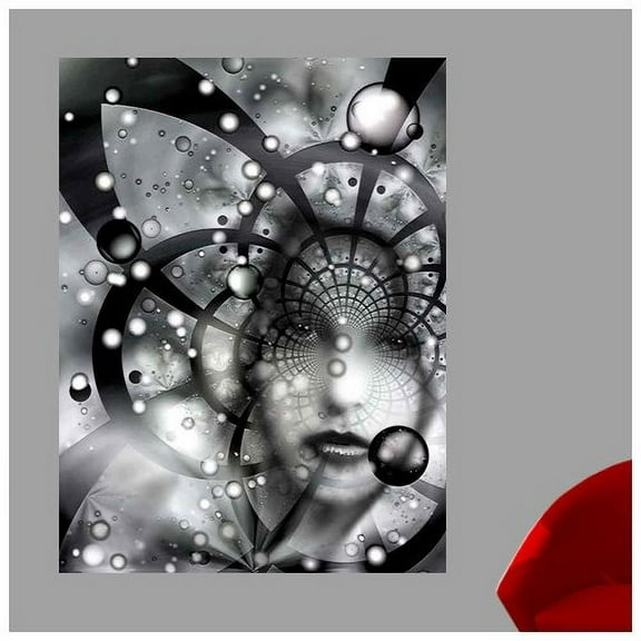 Wallhogs Xzendor7 Face in The Galactic Web of Chaos Wall Mural