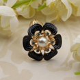 thumbnail image 2 of Elegante Bufanda Hebil Bufandas de Broche Clips Hebil Negro Sunnimix Hebilla de bufanda de flores, 2 of 8