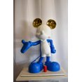 thumbnail image 2 of Chic Blue and White Giant Mickey Mouse Resin Statue 31" x 15" x 48"H, 2 of 12