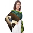 thumbnail image 4 of Sloth Light and Breathable Chiffon Yarn Silk Scarf - Translucent 180*73 Size for Women, 4 of 6