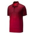 thumbnail image 5 of Yellow Rooster Mens Ombre Heather Polo Deep Red/ Black L, 5 of 8