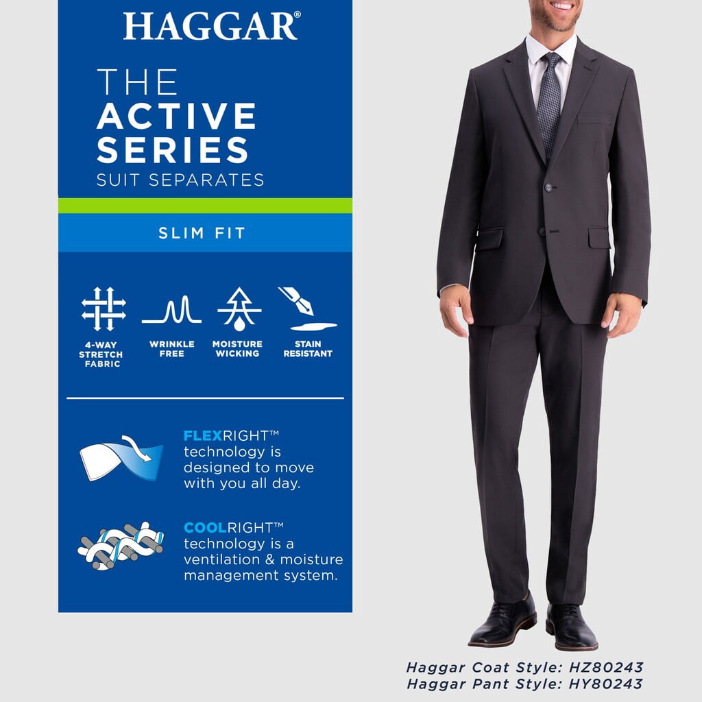 Men's Haggar Active Series Heather Slim 