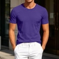 thumbnail image 2 of hoksml Men's Solid Crew Neck Pocket Short Sleeve T Shirt Breathable Mesh Basic Tee for Sports Daily Casual Outdoor Wear, 2 of 9