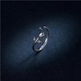 thumbnail image 3 of Minnieouse Anillo de flores rosas Estilo elegante Plata Abierto Ajustable Mujeres Forma de flor Joyería Accesorio de moda Día de la madre Ropa, zapatos y accesorios Miscelánea, 3 of 6