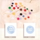 thumbnail image 5 of Uxcell 50pcs Botón de Costura 11.5mm 4 Agujeros Botones Redondos de Resina para Manualidades, Azul, 5 of 6