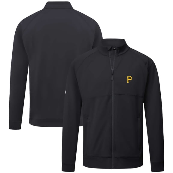 Men's Levelwear Black Pittsburgh Pirates Form Insignia Full-Zip Jacket