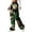 182#Green1, variant on ZSQDM Womens Casual Pants Women's Casual Camouflage Print Cargo Pants Stretch Elastic Waist Tapered Pants With Pockets