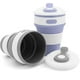 thumbnail image 5 of Taza plegable de silicona de 350 ml (rosa) Taza de café Taza de viaje Taza de aislamiento reutilizable Taza de camping Taza de aislamiento con tapa Plegable A prueba de fugas Portátil Plegable, 5 of 5