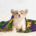 thumbnail image 4 of Pofeuu Mardi Gras7 Print Puppy Blanket,Dog Blankets,Pet Blanket Cozy Cat Blankets for Indoor Cats, Fuzzy Pet Blanket for Kitten Doggy Dog Blankets-Medium, 4 of 8