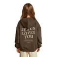 thumbnail image 4 of Teen Girl Hoodies Christian Sweatshirts Long Sleeve Graphic Sweatshirt Warm Oversize Pullover Top Faith Over Fear Hoodie Boy Clothes 11-12 Years Cute&nbsp;Boy Girl&nbsp;Clothing, 4 of 6