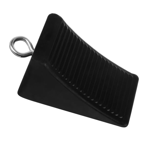 LOLIPPYY Tire Chock Rubber Wheel Blocks Black Anti-slip Outdoor Use 1Pack