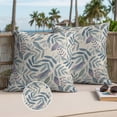 thumbnail image 3 of Blue Leaf Outdoor Pillow Covers 18x18 Set of 2,Waterproof Patio Throw Pillowcase Protectors,Farmhouse Purple Fruit Nature Branch Plant Decorative Pillow Shams Cushion Covers for Seat Bed Couch Sofa, 3 of 8