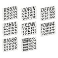 thumbnail image 4 of STIFFIE Whipline Solid Black/Metallic Silver 3" Alpha-Numeric Registration Identification Numbers Stickers Decals for Boats & Personal Watercraft, 4 of 8
