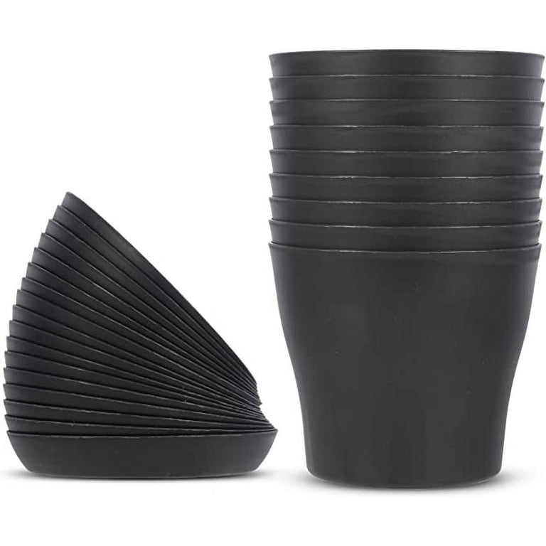 4 Pack) 6-inch Indoor/Outdoor Resin Flower Planter, Black Pots for Plants Flower  Pot Succulent Pot Plant Pots Bonsai Pot - AliExpress