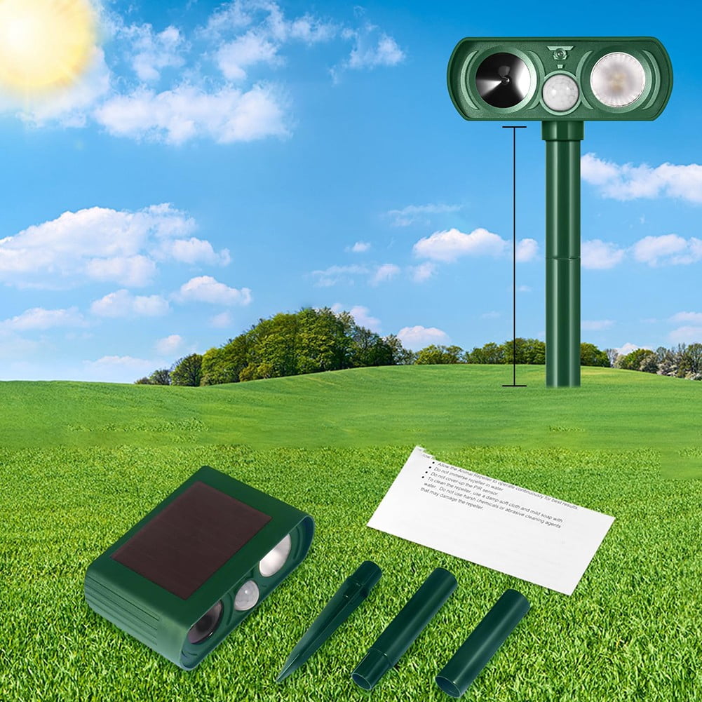 Garden Tools Gardening Tools Sound And Light Animal Repellent Artifact Solar Animal Repellent Instrument B2627