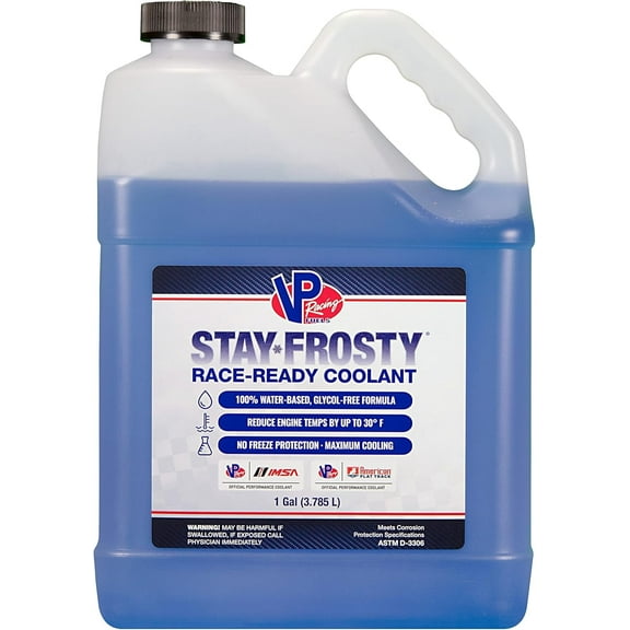 VP Racing 23051 Stay Frosty – Race-Ready Coolant with 100% Water-Based Formula - Gallon (Pack of 1)