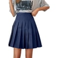 thumbnail image 3 of YUEHUA Girls Pleated Mini Skirt, High Waist A-Line Skater Skirt, Casual School Uniform Tennis Skirt for Summer Daily Party Wear, 3 of 5