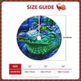 thumbnail image 2 of Sikiie Colorful Stained Glass Crocodile Christmas Tree Skirt, Christmas Tree Decorations, Christmas Decor, Tree Mat Decoration(30-48IN)-36", 2 of 6