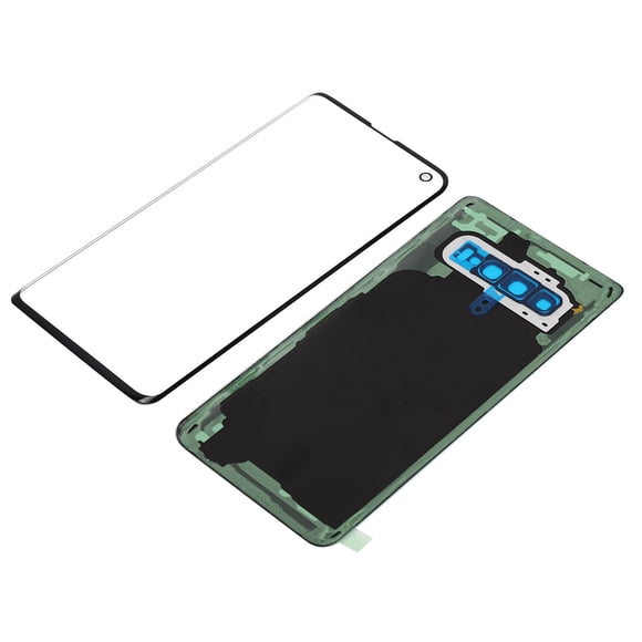 Reemplazo de cubierta de vidrio posterior y panel de vidrio exterior para teléfono móvil Samsung S10 G973White