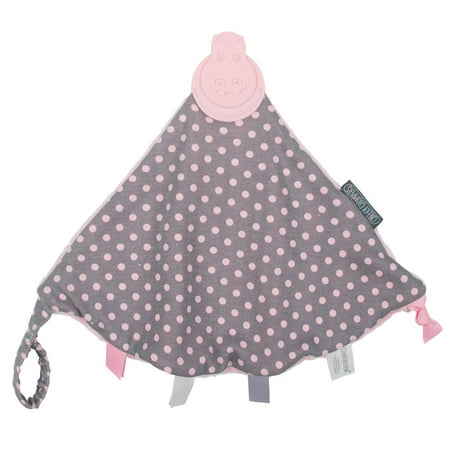 UPC: 0088161580258 | Cheeky Chompers Comfortchew Teething Blanket in Polka Dot Pink